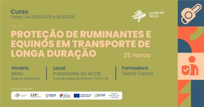 Proteção de Ruminantes e Equinos em Transporte de Longa Duração | 25 Horas