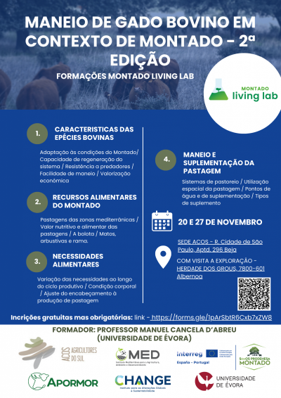 ACOS recebe a 20 e 27 de novembro a formação "Mane...