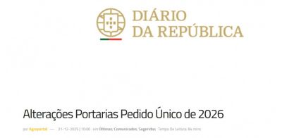 Alterações de portarias referentes ao Pedido Único...